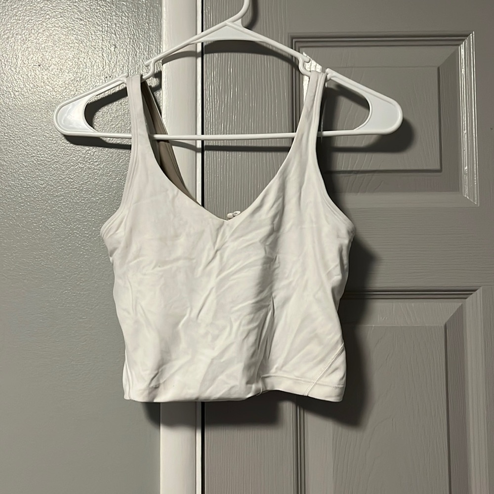 white lulu lemon align tanktop